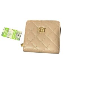 Badgley Mischka Taupe Quilted Wallet NWT